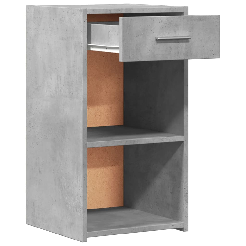 Mesas de cabeceira 2 pcs derivados de madeira cinzento cimento