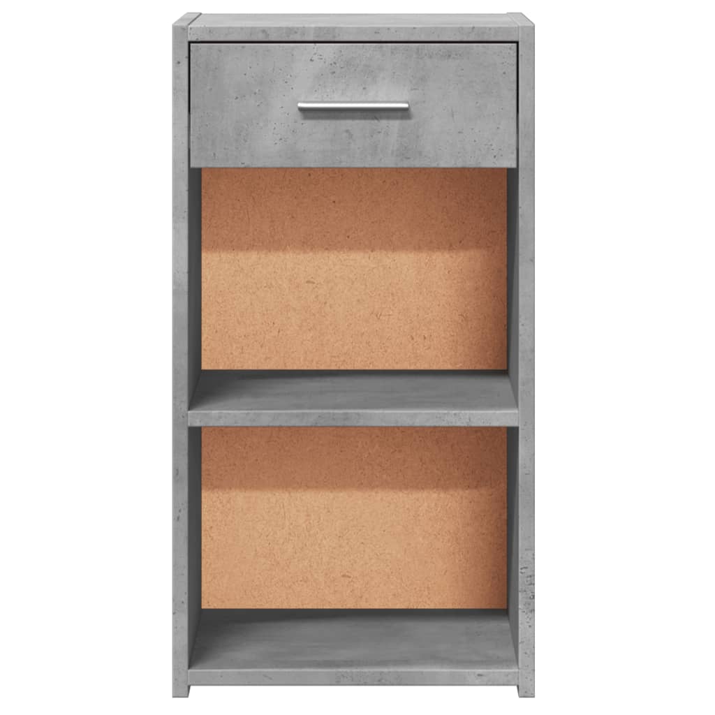 Mesas de cabeceira 2 pcs derivados de madeira cinzento cimento
