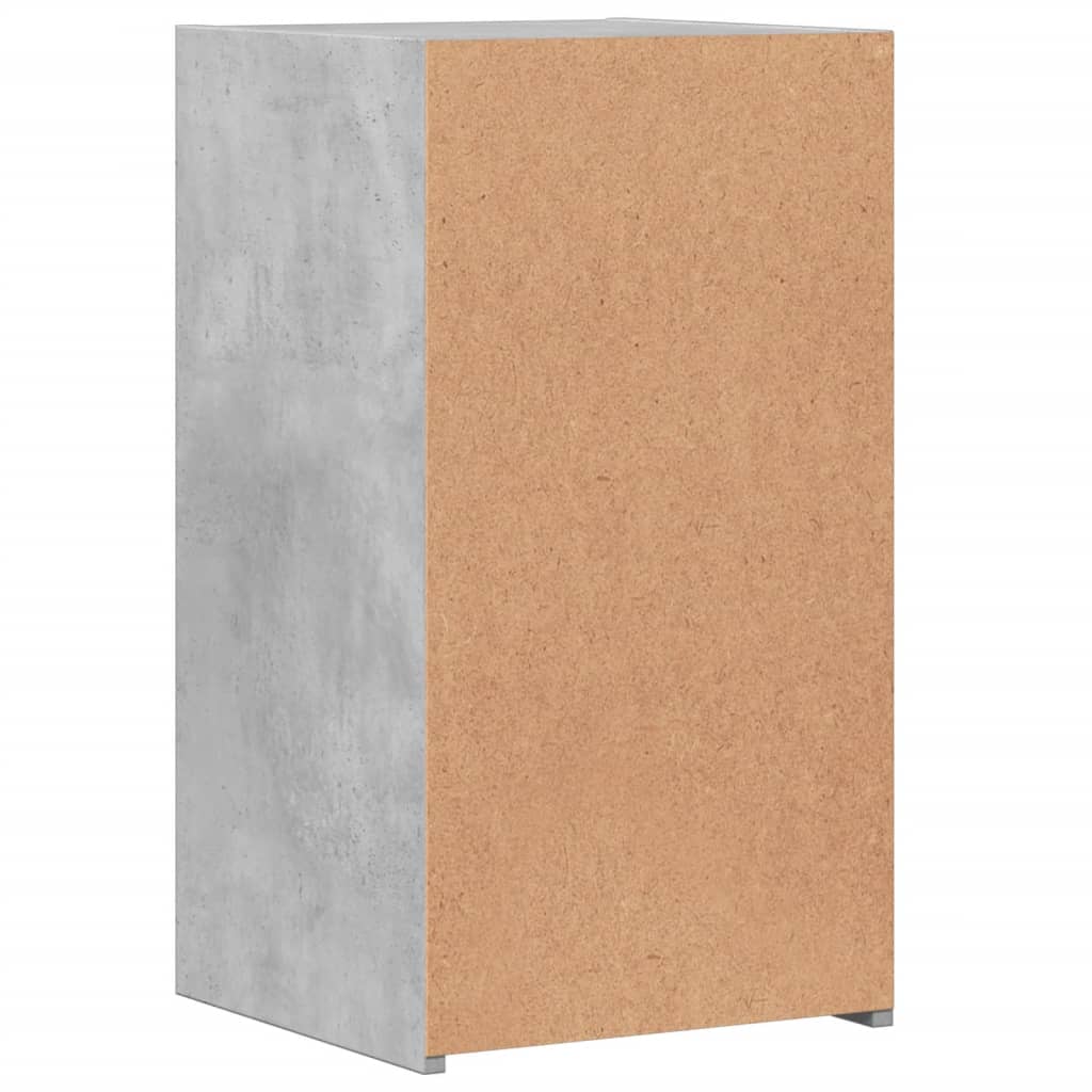 Mesas de cabeceira 2 pcs derivados de madeira cinzento cimento