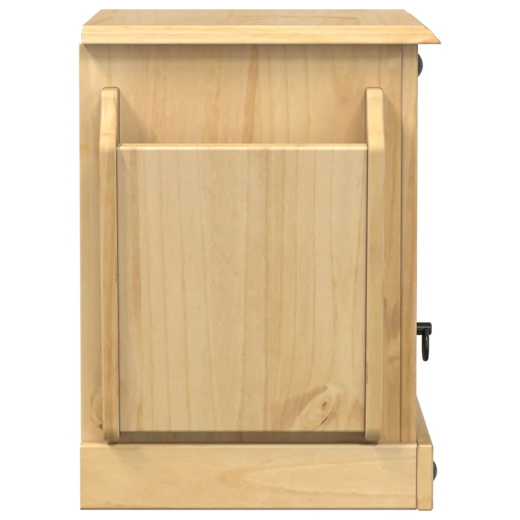 Corona bedside table 45x35x47.5 cm solid pine wood