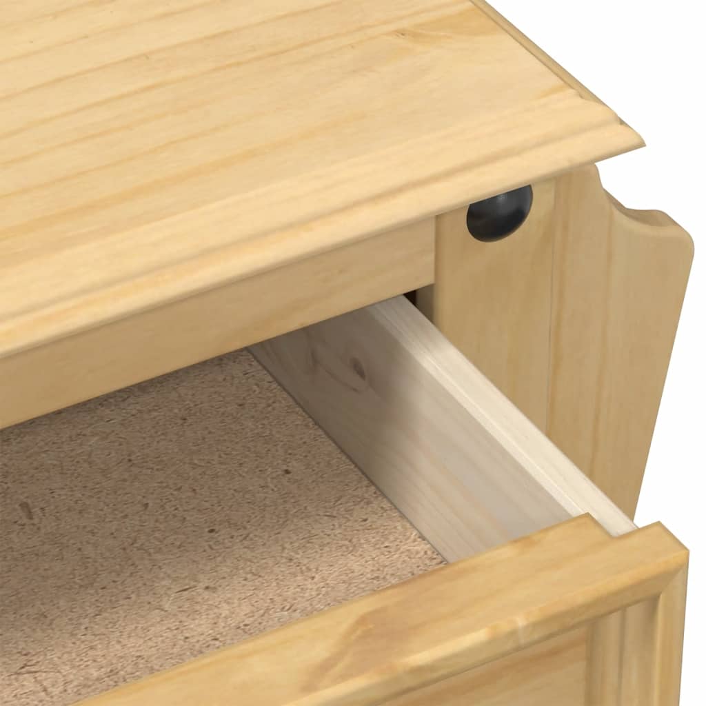 Corona bedside table 45x35x47.5 cm solid pine wood