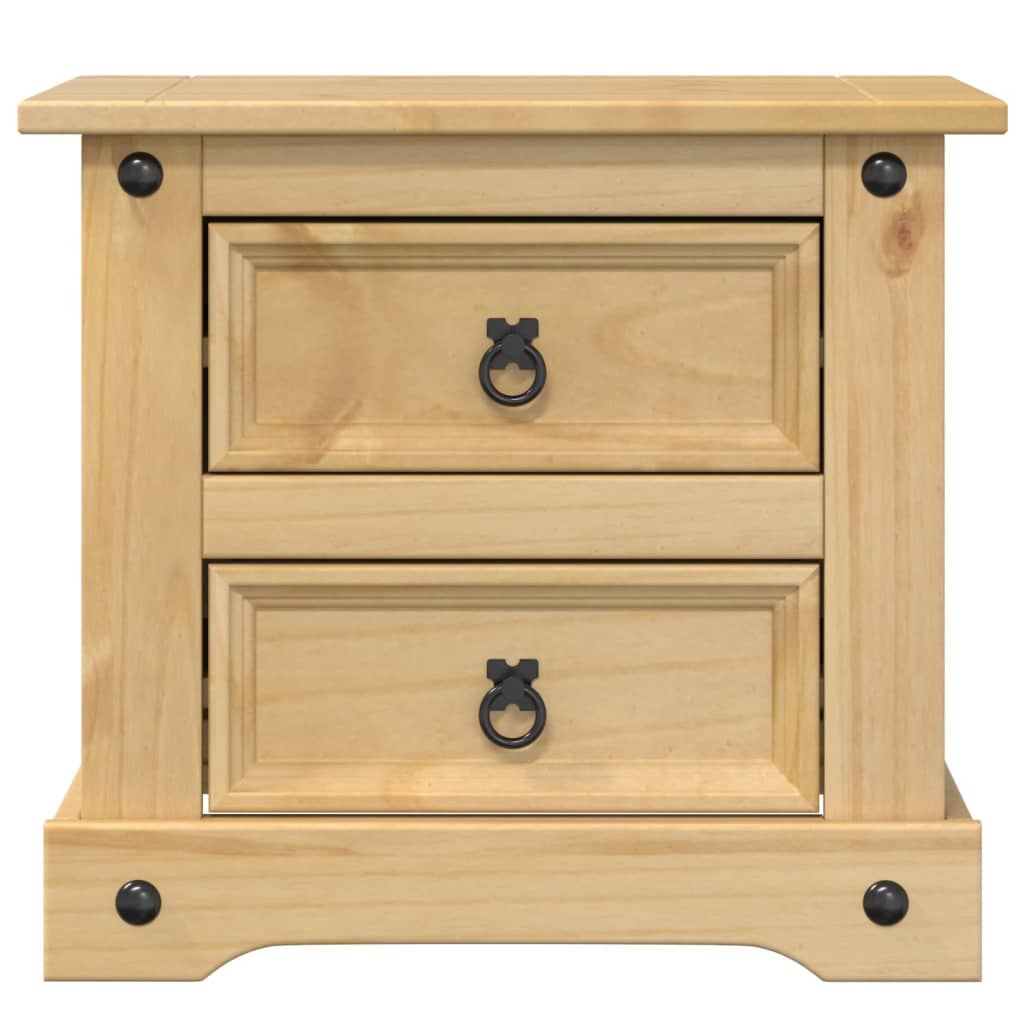 Corona bedside table 53x39x50 cm solid pine wood