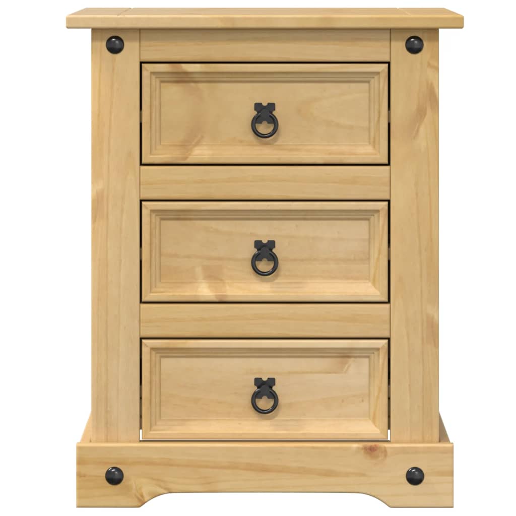 Corona bedside table 53x39x66 cm solid pine wood