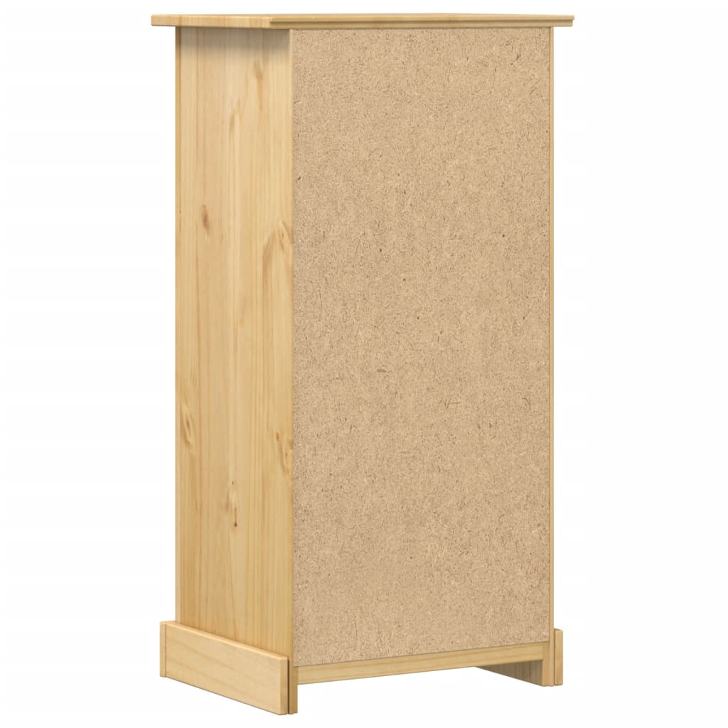 Corona bedside table 53x39x103 cm solid pine wood