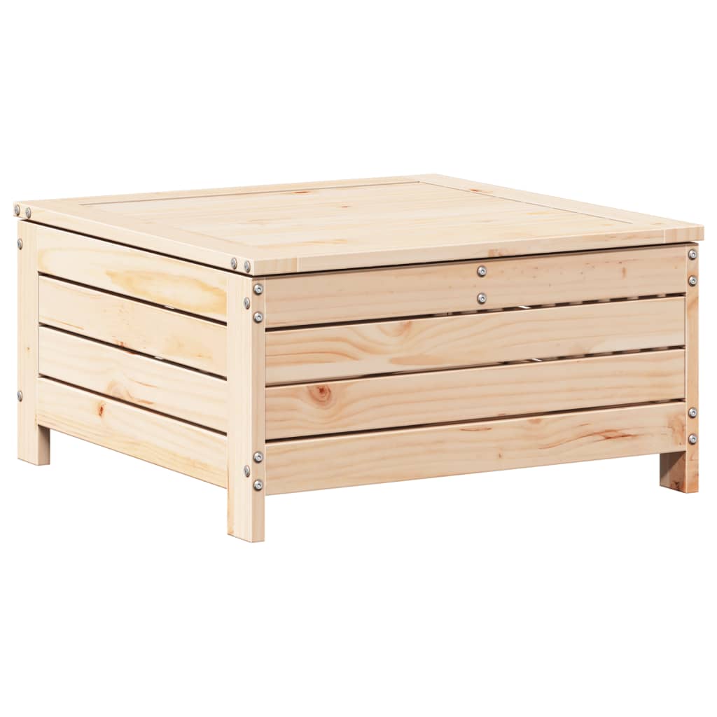 7 pcs conjunto lounge de jardim pinho maciço