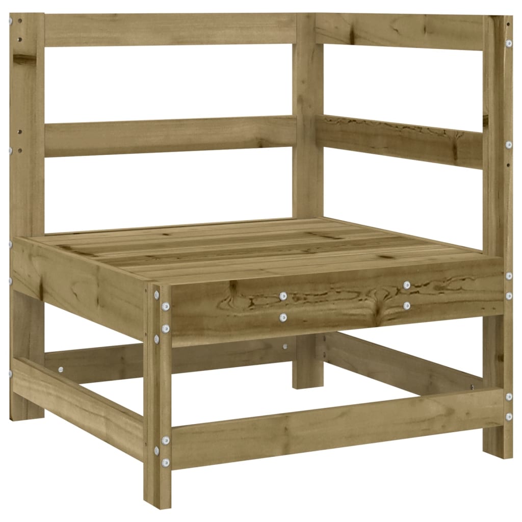 10 pcs conjunto de sofás de jardim madeira de pinho impregnada