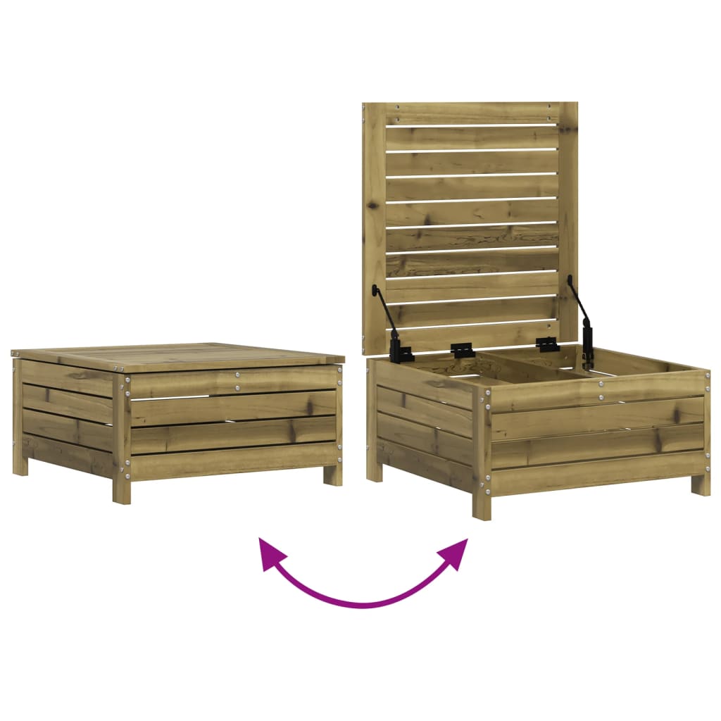 10 pcs conjunto de sofás de jardim madeira de pinho impregnada