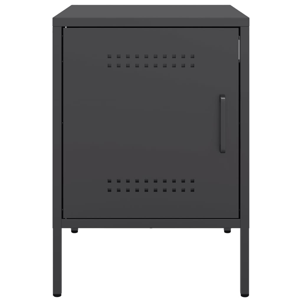 Mesa de cabeceira 36x39x50,5 cm aço preto