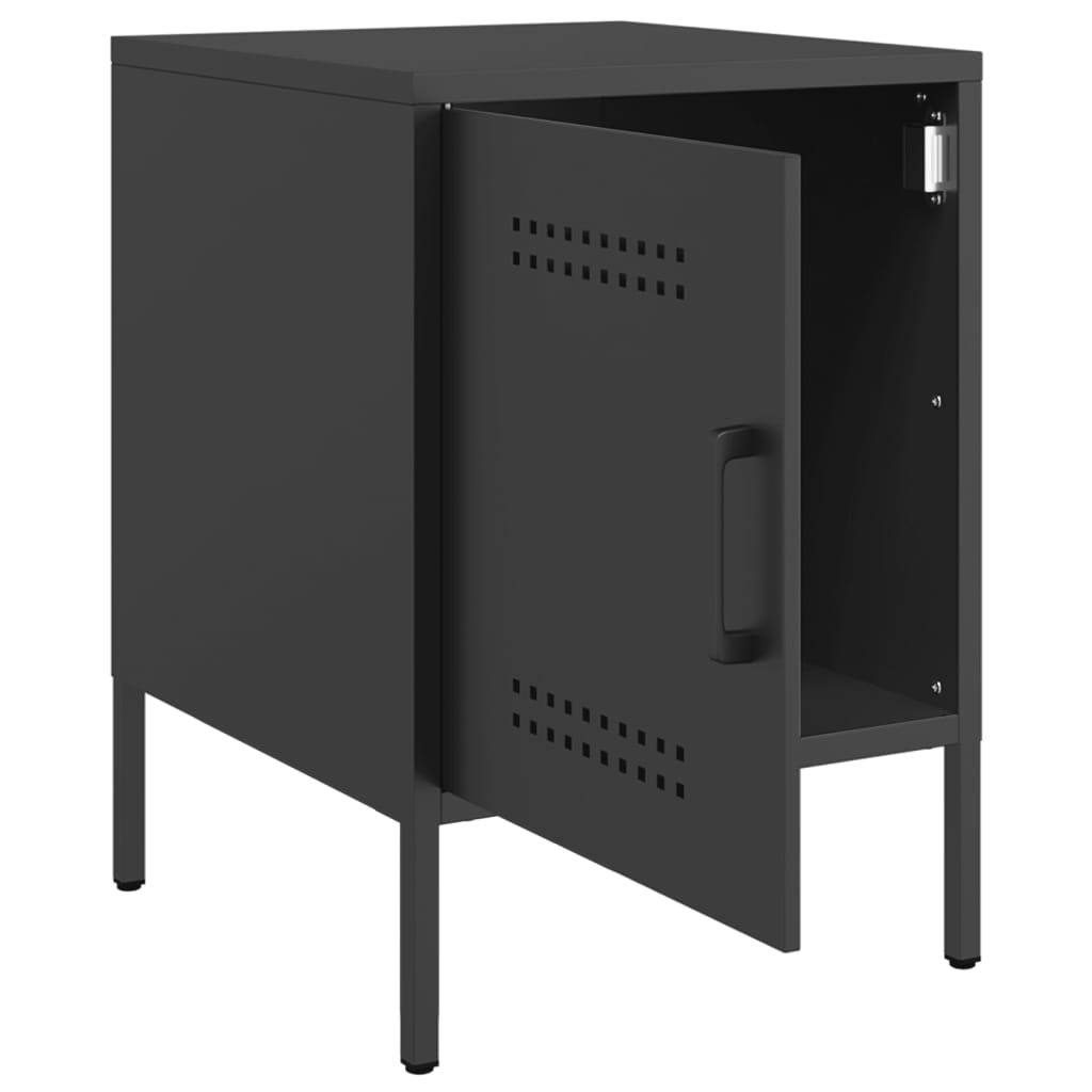 Mesa de cabeceira 36x39x50,5 cm aço preto