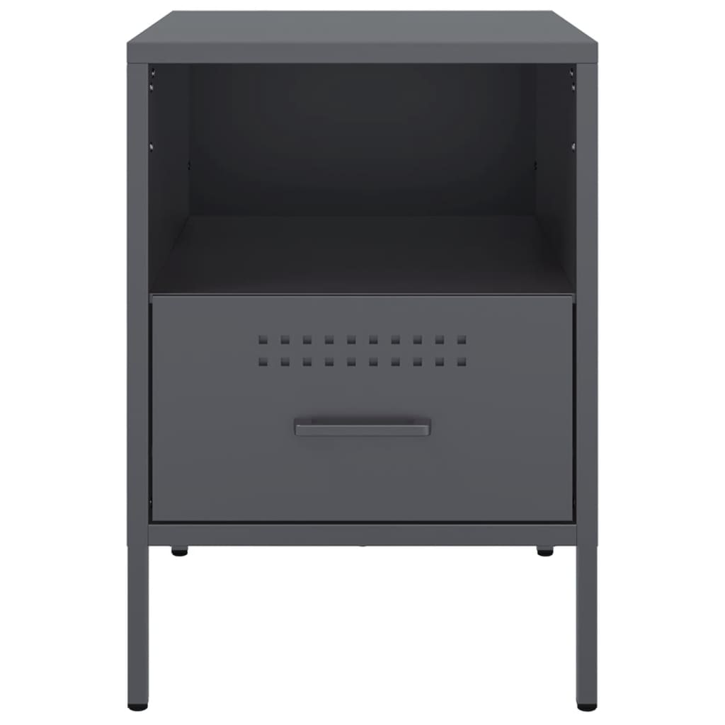 Mesa de cabeceira 36x39x50,5 cm aço antracite
