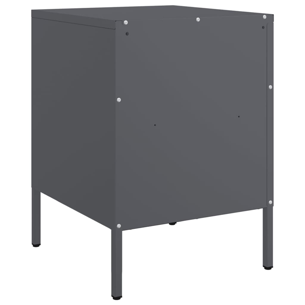 Mesa de cabeceira 36x39x50,5 cm aço antracite