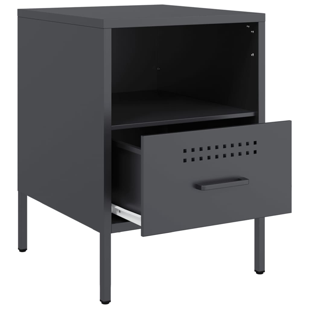 Mesa de cabeceira 36x39x50,5 cm aço antracite