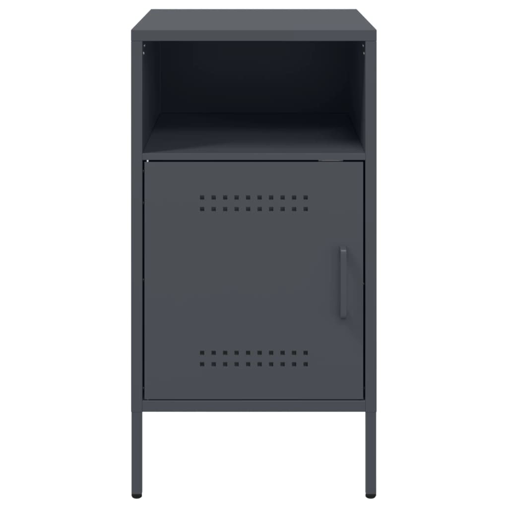 Mesa de cabeceira 36x39x68 cm aço antracite