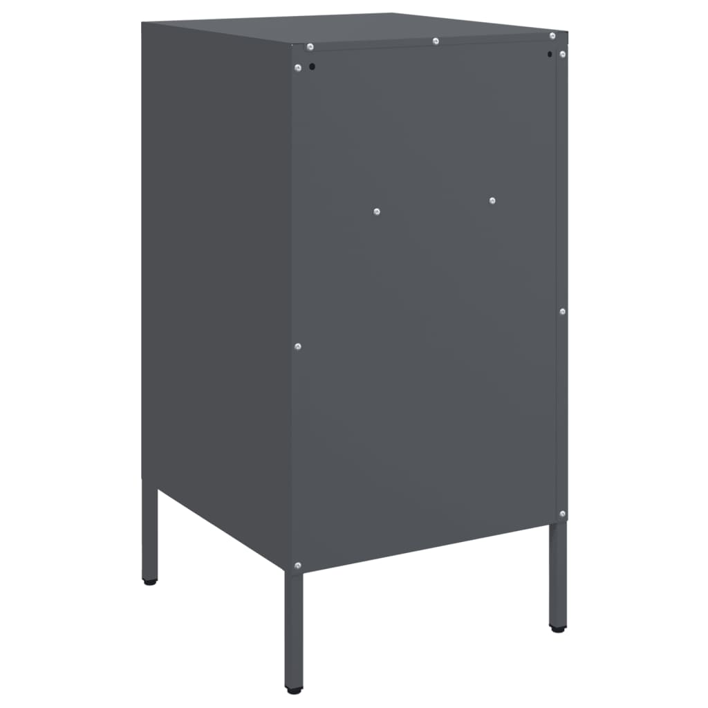 Mesa de cabeceira 36x39x68 cm aço antracite