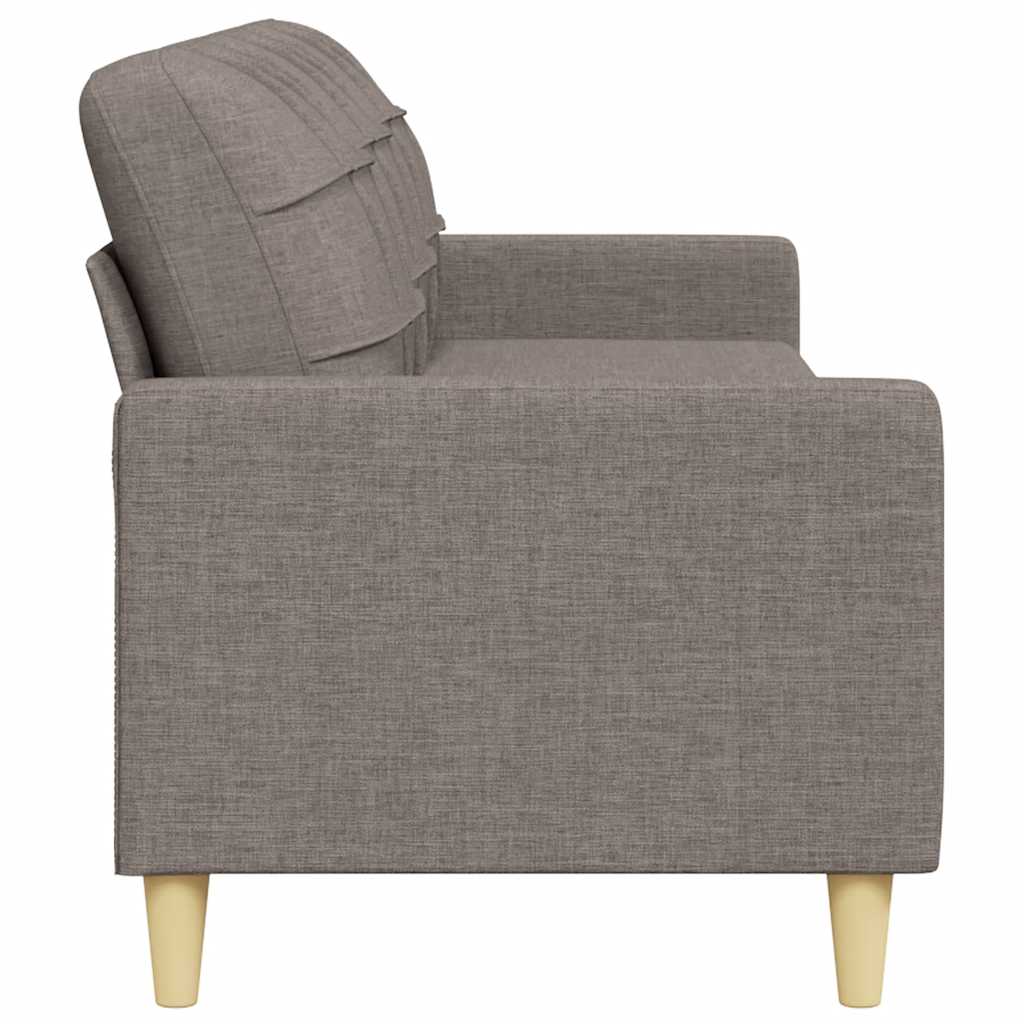 3-seater sofa in 210 cm grey-brown fabric