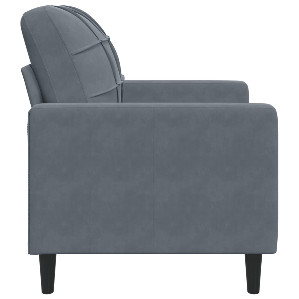 60 cm dark green velvet armchair