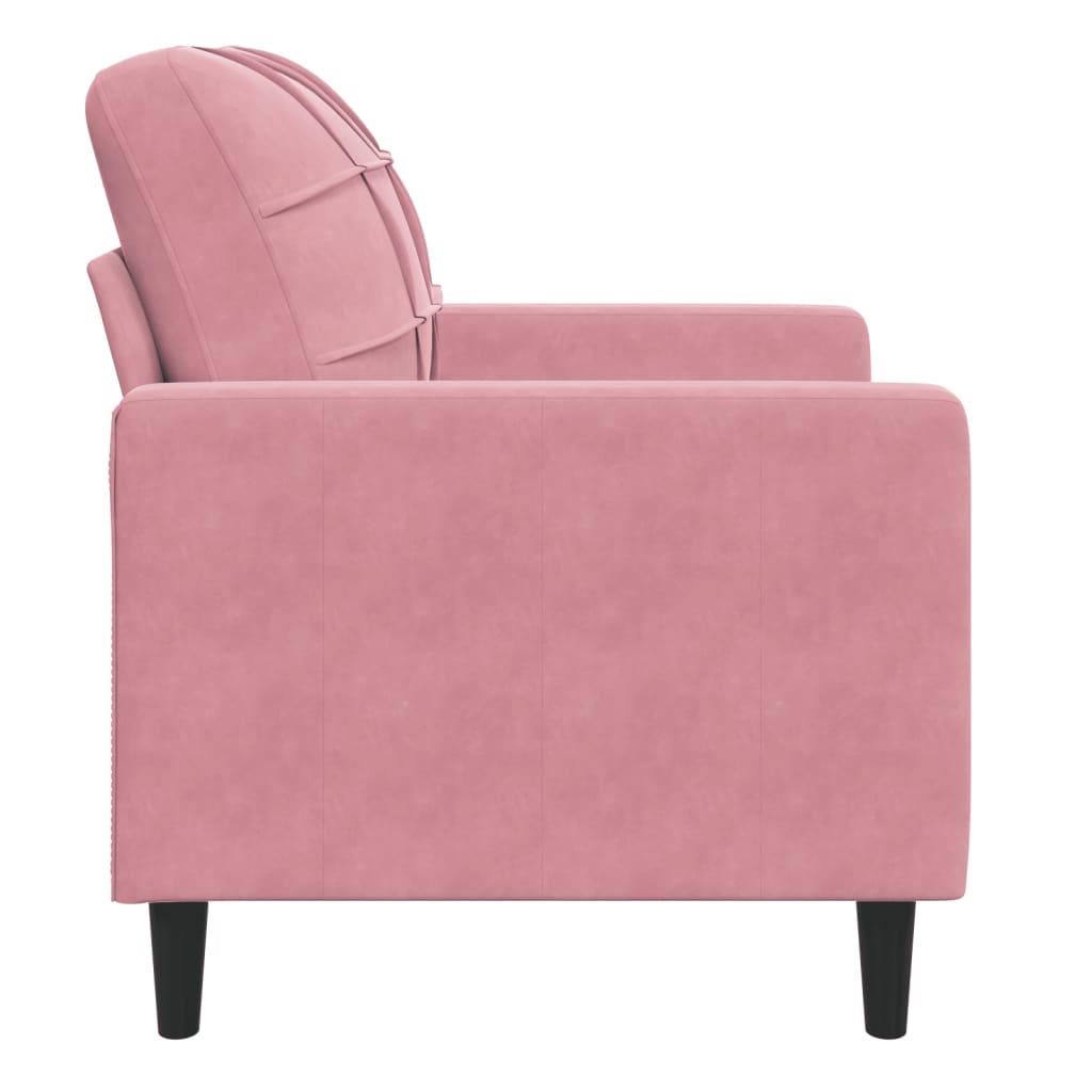 60 cm pink velvet armchair