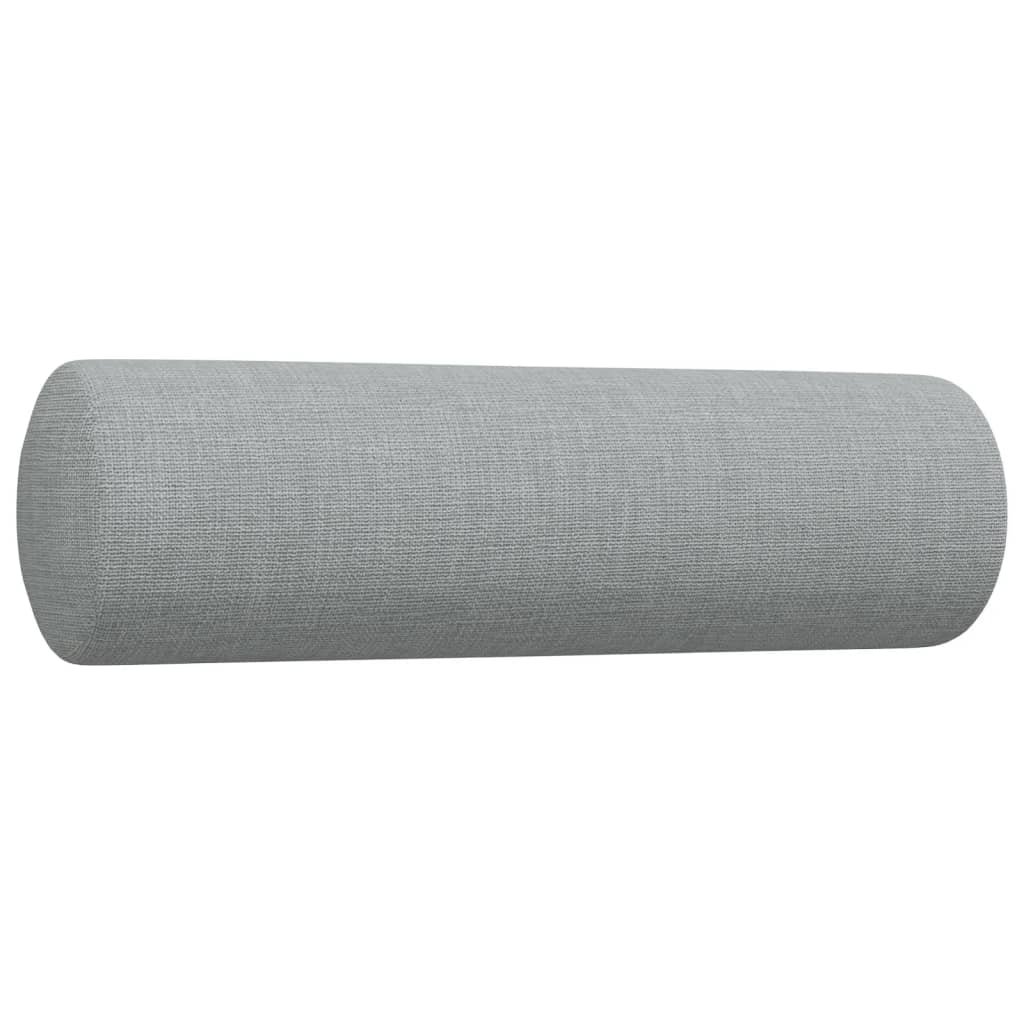 3 pcs sofa set with cushions dark grey fabric