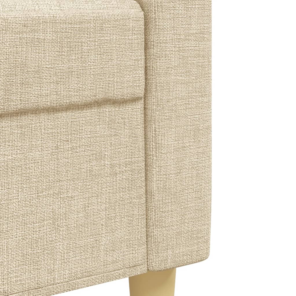 3pcs sofa set with decorative pillows cream fabric