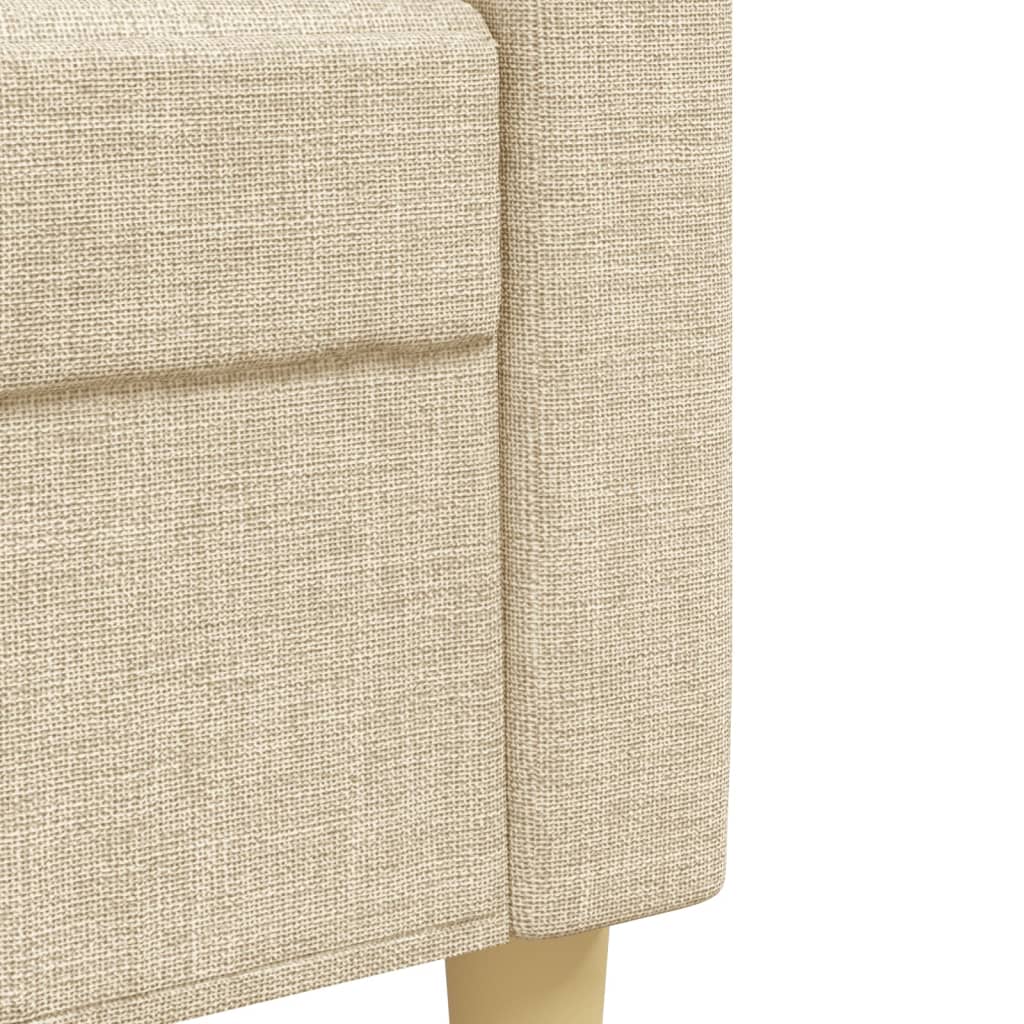 2 pcs conjunto de sofás tecido cor creme