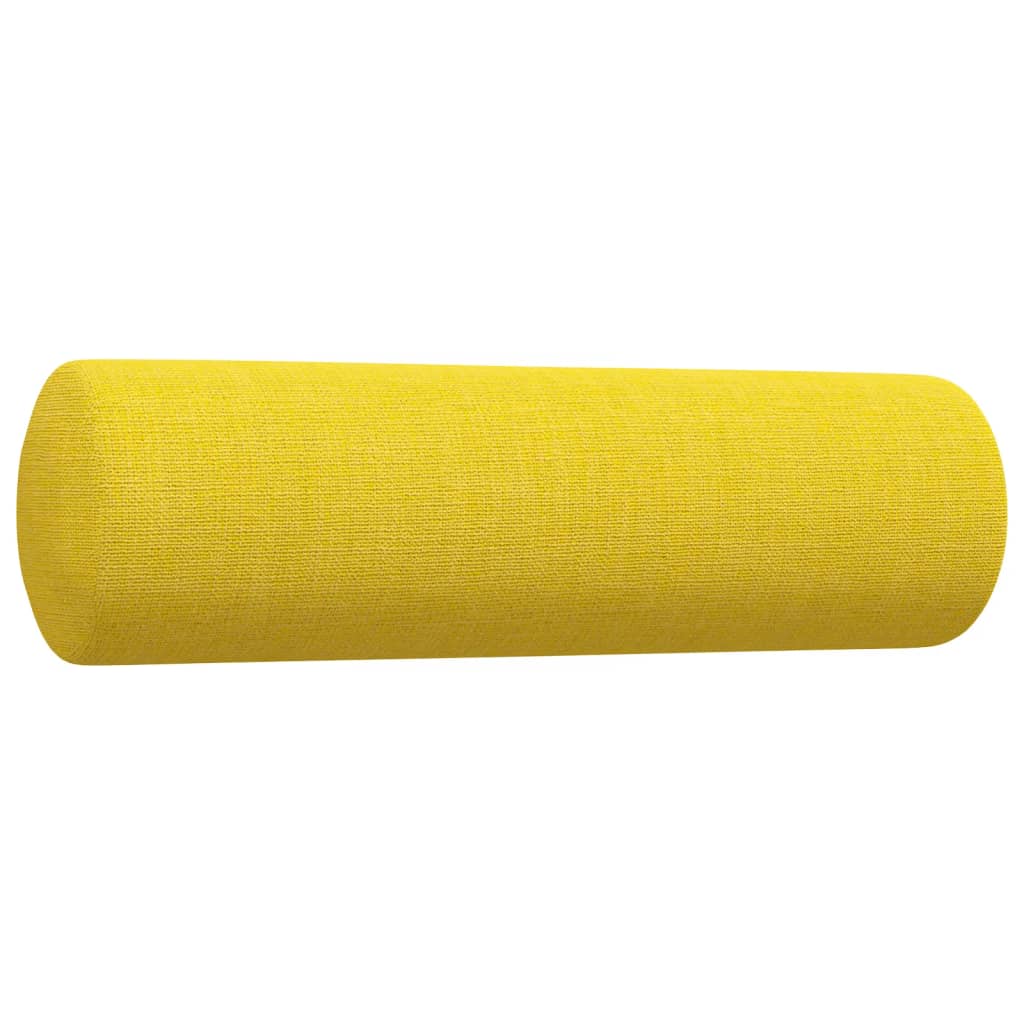 3 pcs conjunto de sofás c/ almofadas/apoio pés tecido
