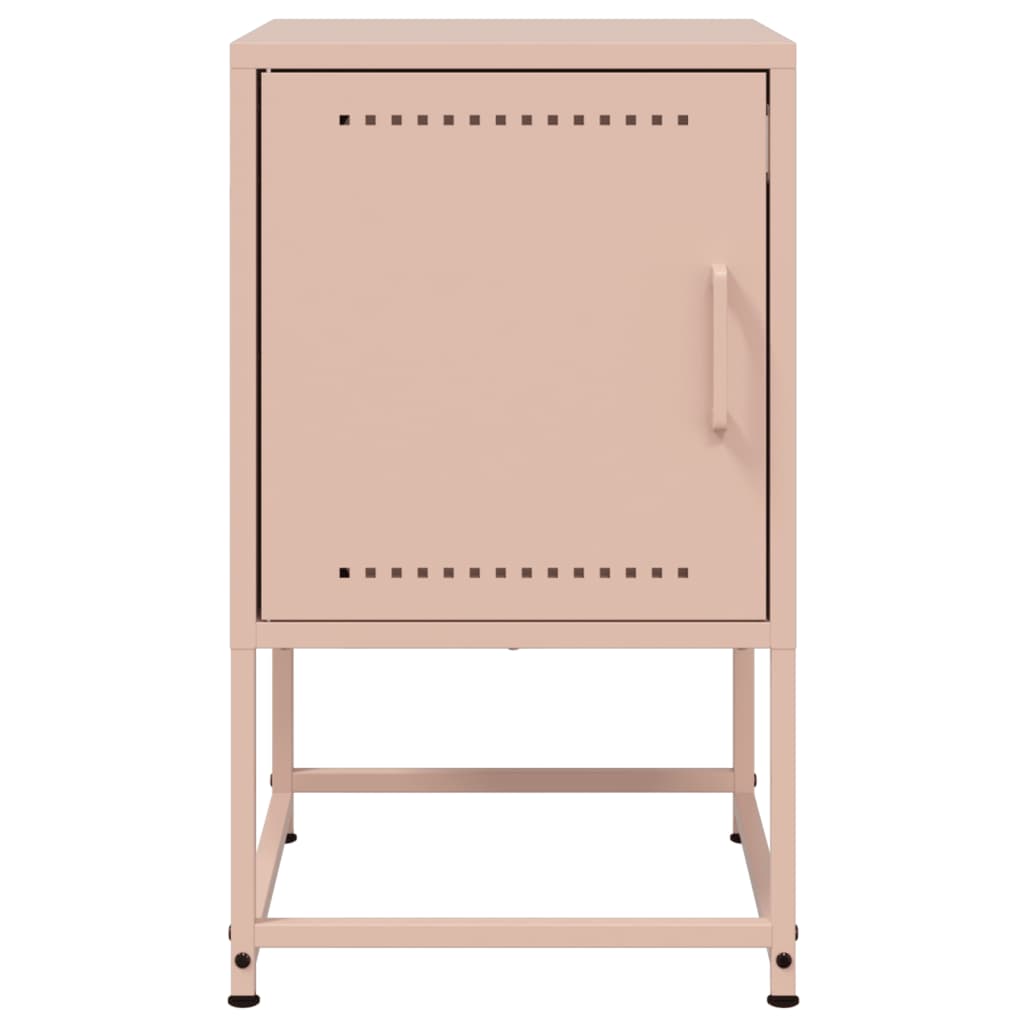 Mesa de cabeceira 36x39x60,5 cm aço rosa