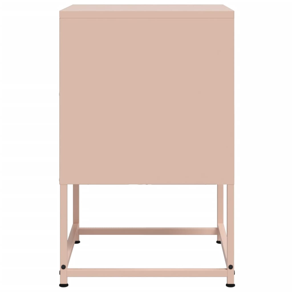 Mesa de cabeceira 36x39x60,5 cm aço rosa