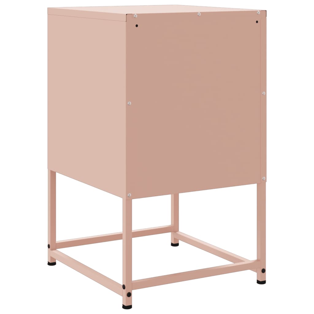 Mesa de cabeceira 36x39x60,5 cm aço rosa