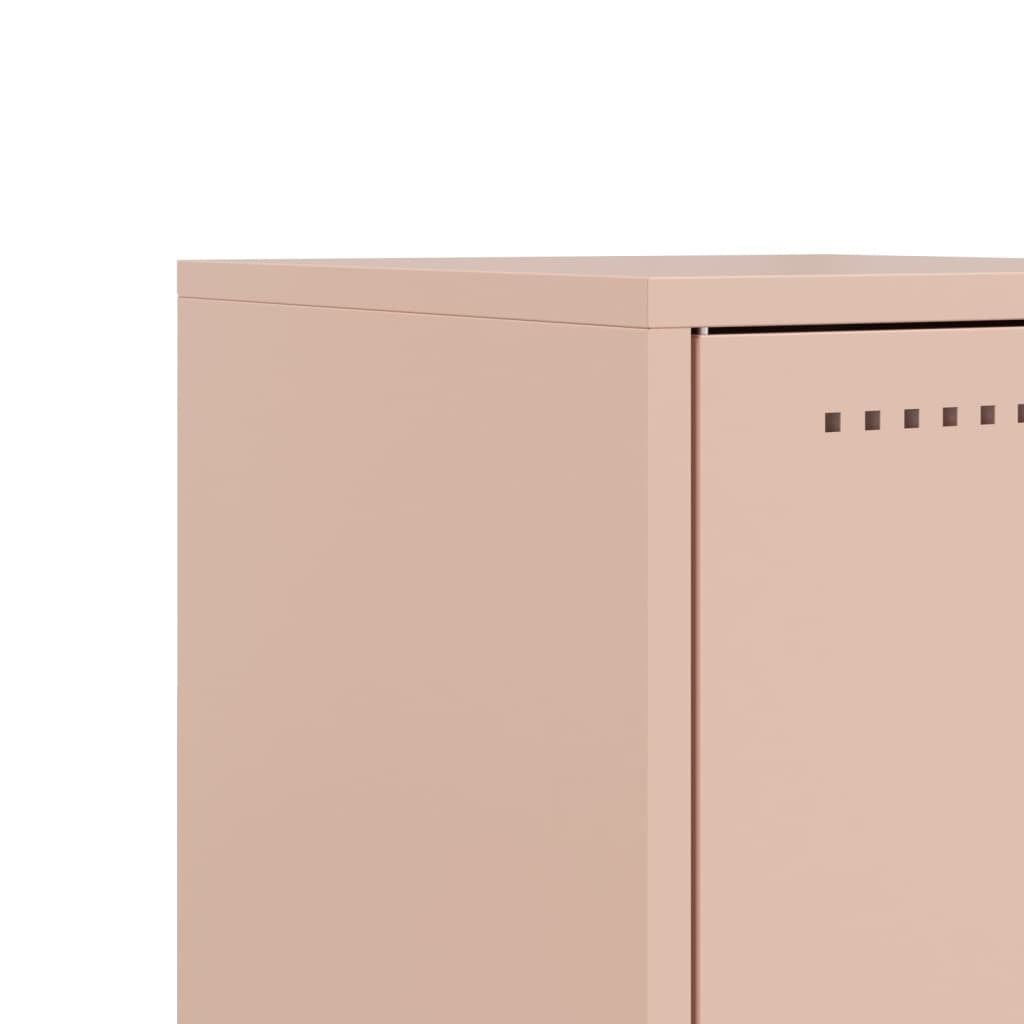 Mesa de cabeceira 36x39x60,5 cm aço rosa