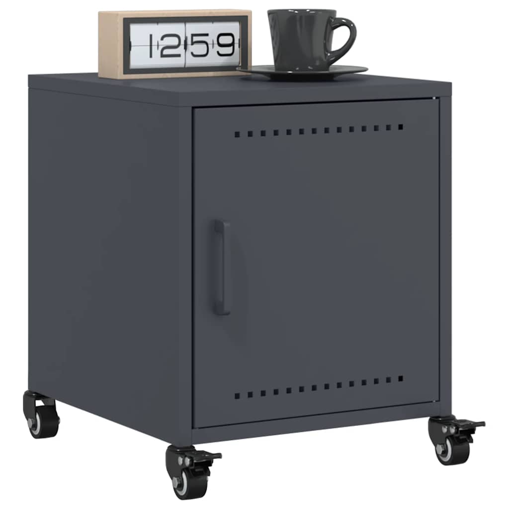 Mesa de cabeceira 36x39x43,5 cm aço antracite