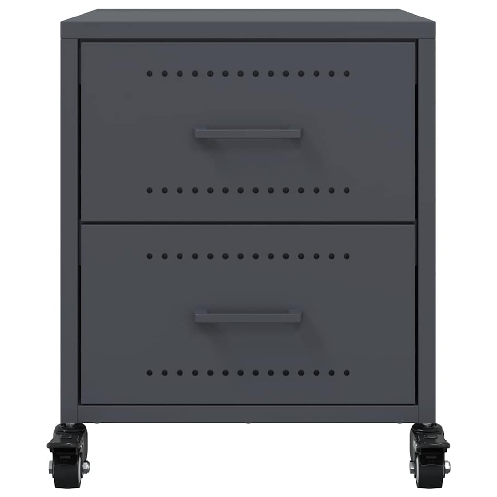 Mesa de cabeceira 36x39x43,5 cm aço antracite