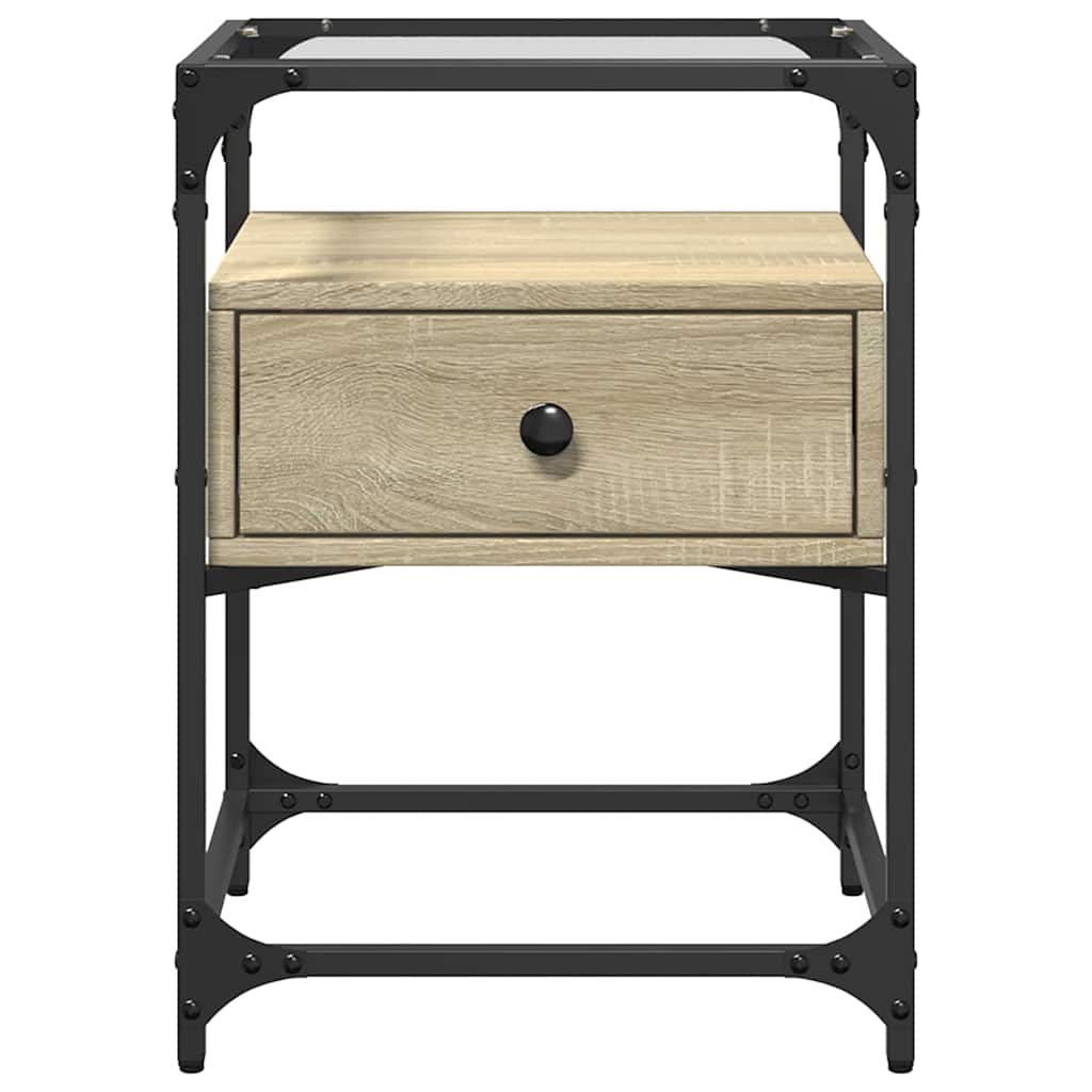Bedside table 40x40x55 cm wood derivatives Sonoma oak