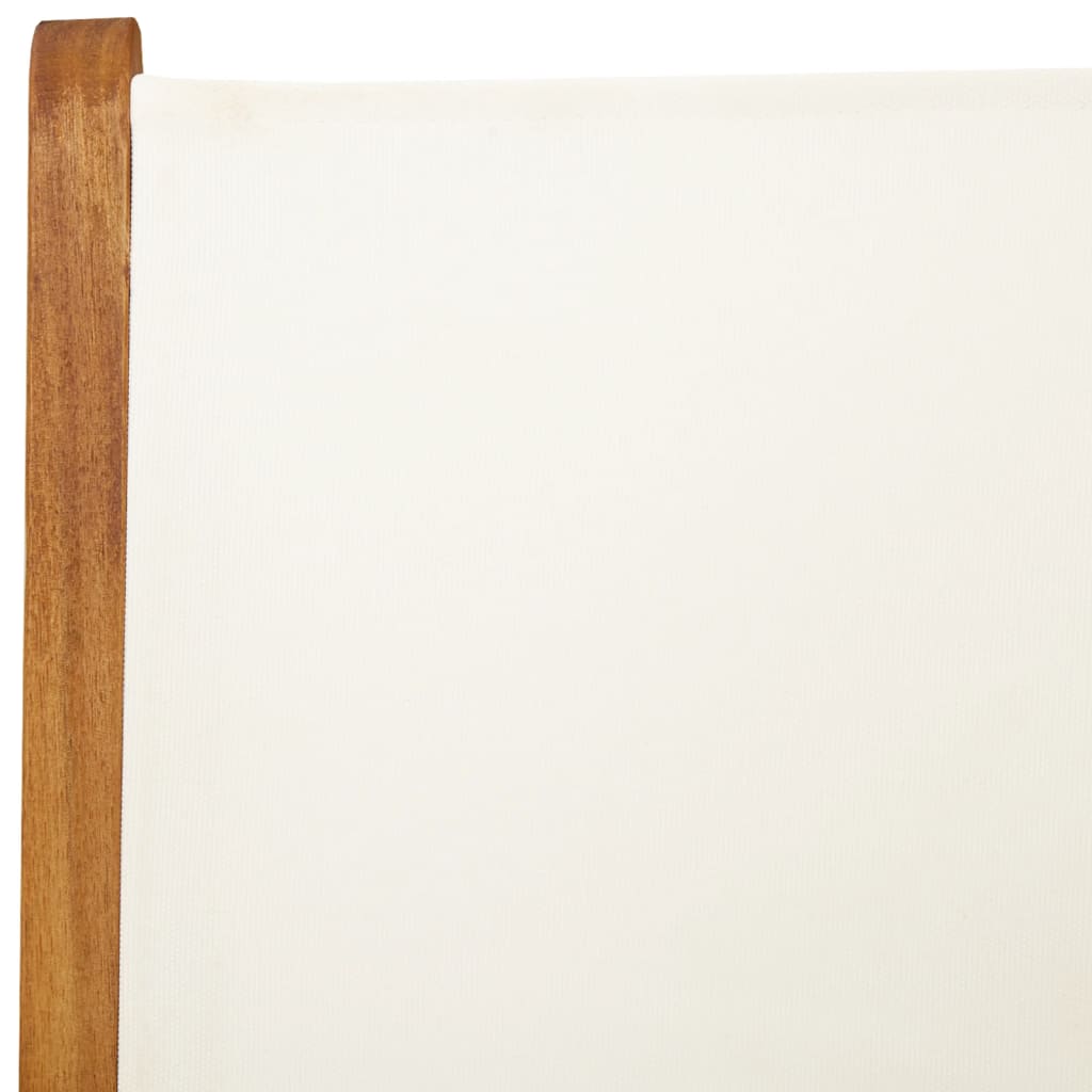 7 pcs conjunto jantar jardim tecido/madeira maciça branco nata