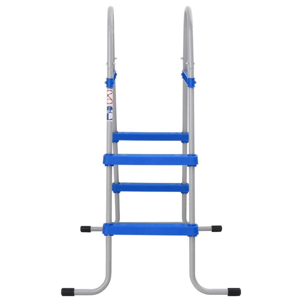 Pool ladder for above-ground pool 84 cm steel and plastic