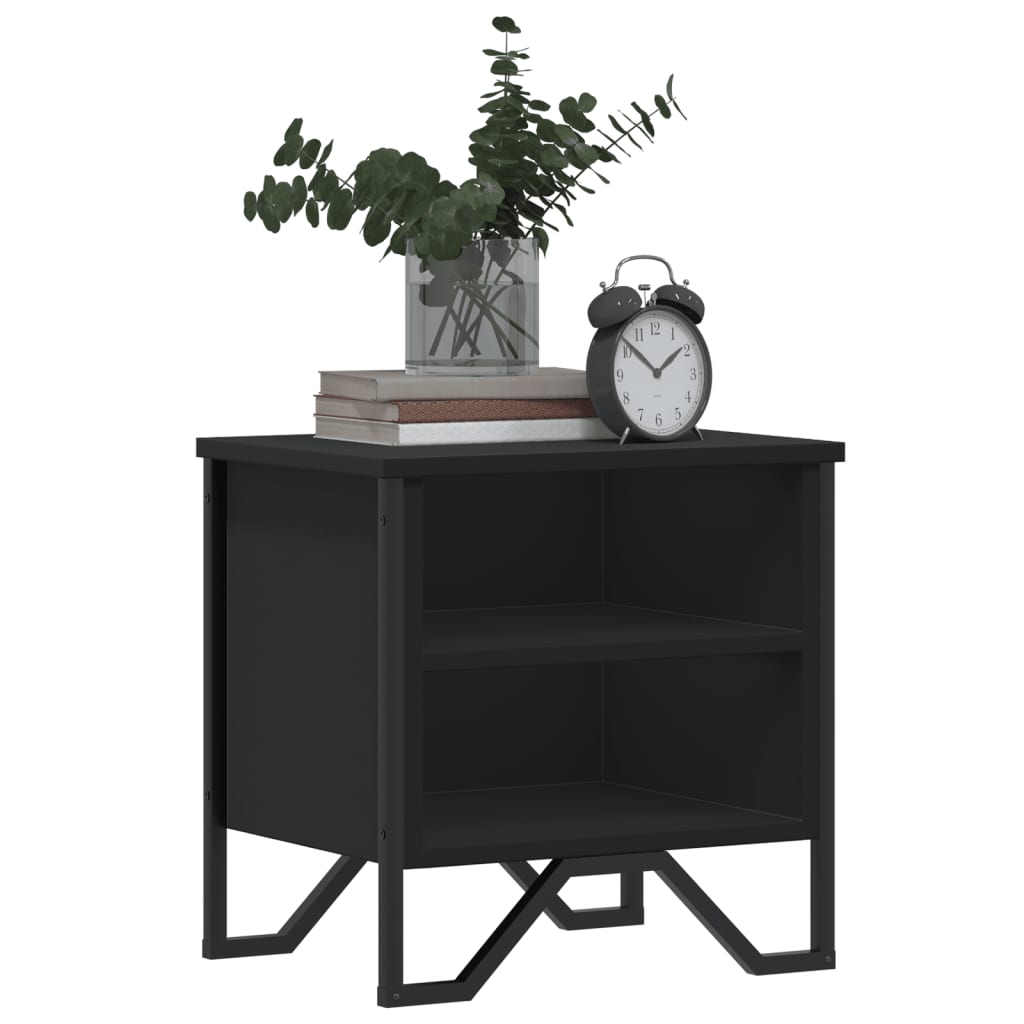 Mesa de cabeceira 40x30x40 cm contraplacado preto