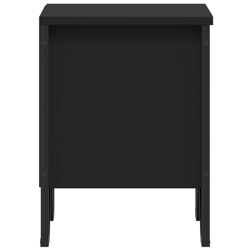 Mesa de cabeceira 40x30x40 cm contraplacado preto