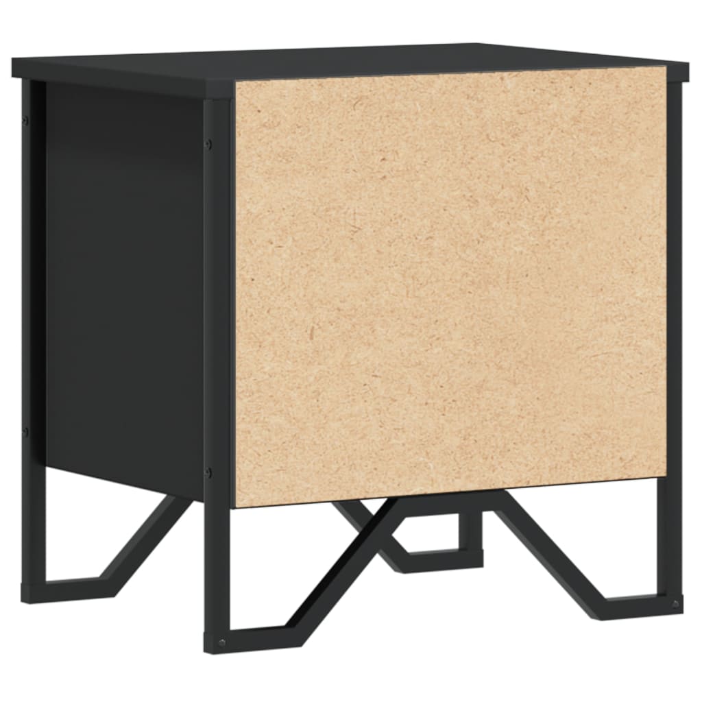 Mesa de cabeceira 40x30x40 cm contraplacado preto