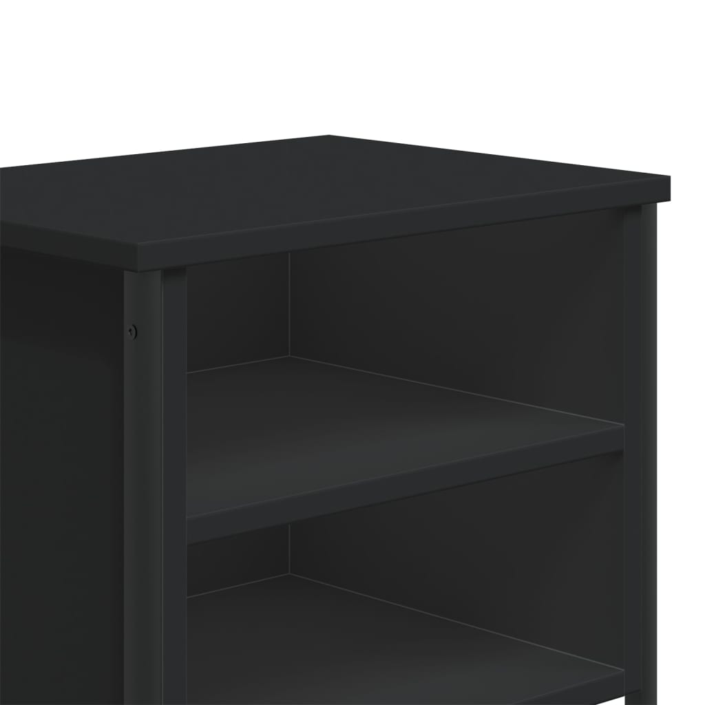 Mesa de cabeceira 40x30x40 cm contraplacado preto
