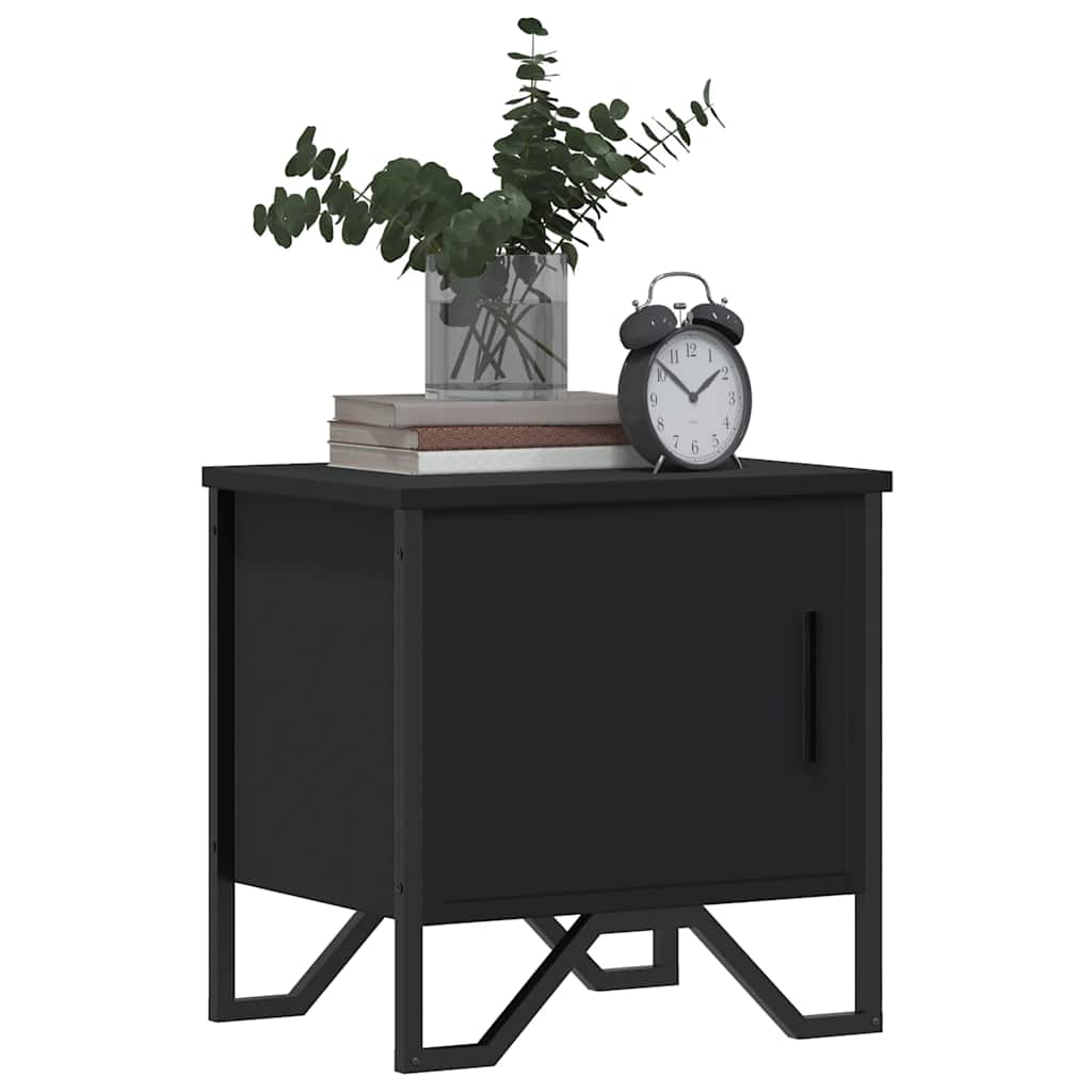 Mesa de cabeceira 40x30x40 cm contraplacado preto