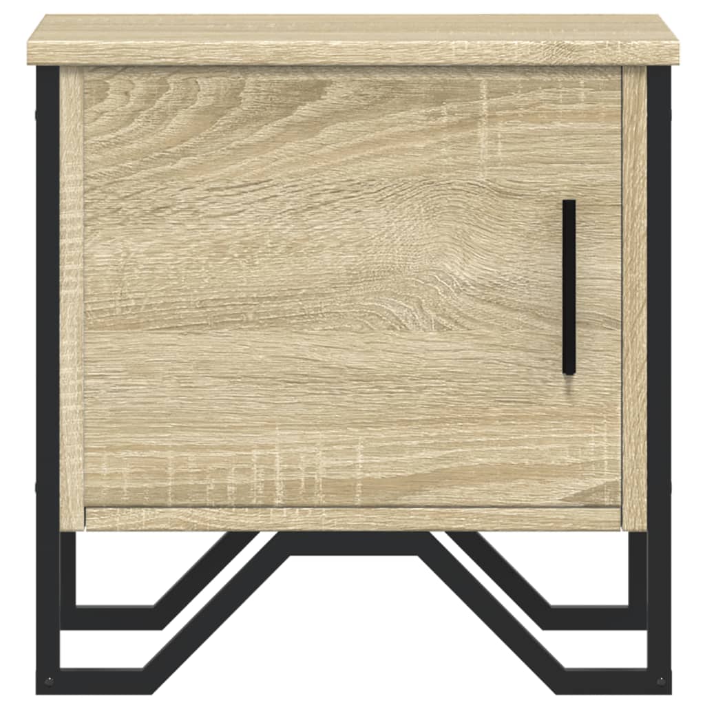 Mesa de cabeceira 40x30x40 cm contraplacado carvalho sonoma