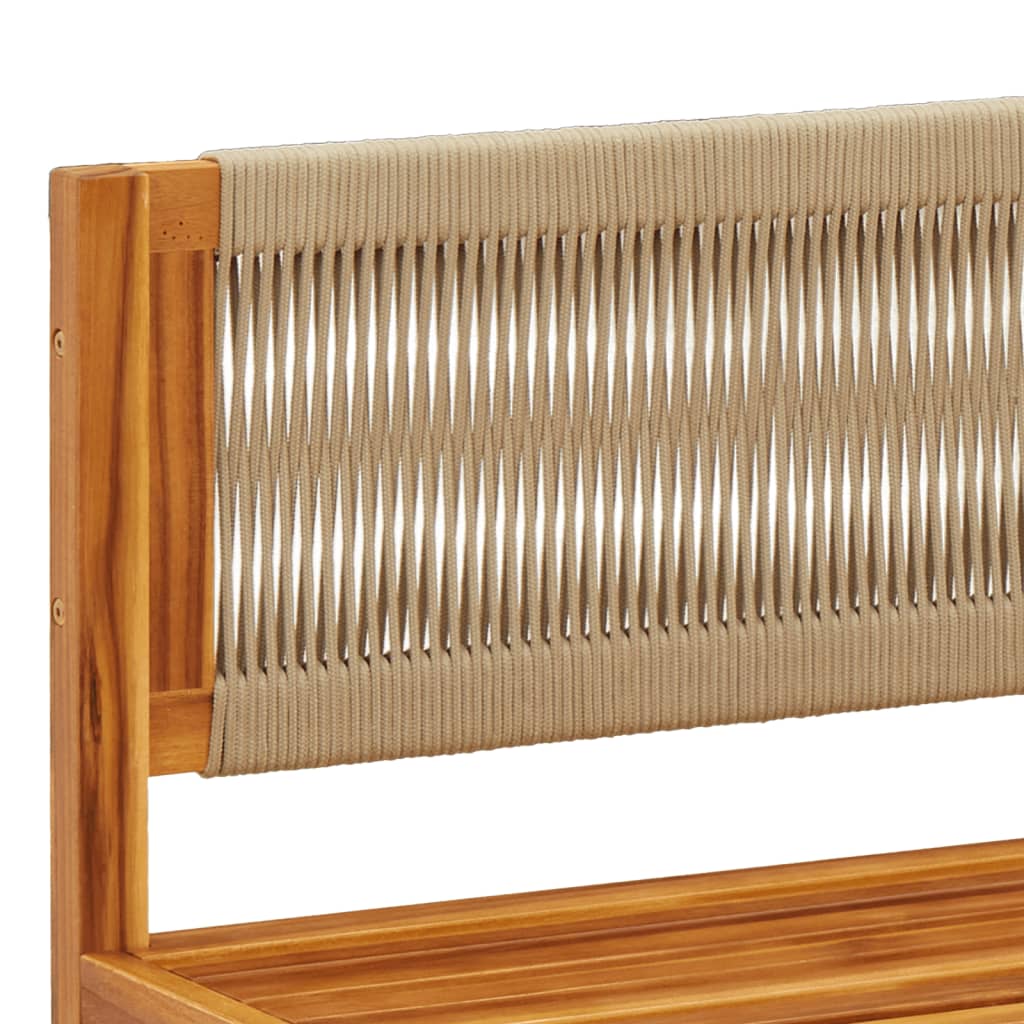 10 pcs conjunto de sofás de jardim com almofadões acácia maciça