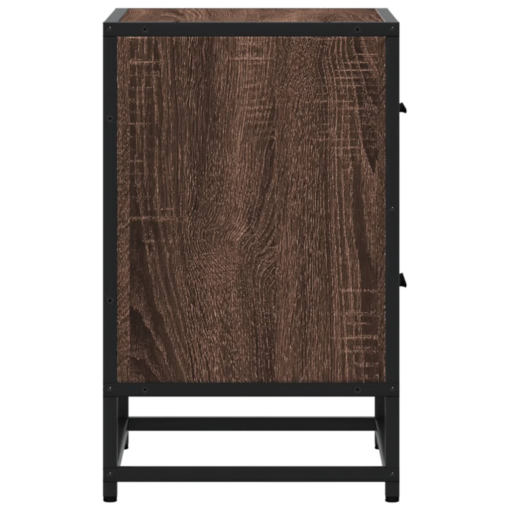 Mesa de cabeceira 40x31x50 cm deriv. madeira carvalho castanho