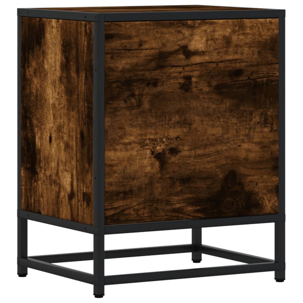 Mesa de cabeceira 40x31x50 cm deriv. madeira carvalho fumado
