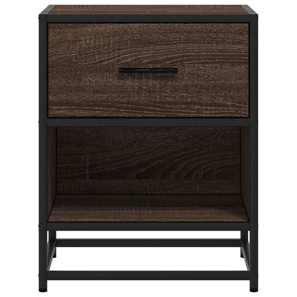 Bedside table 40x31x50 cm derived from brown oak wood