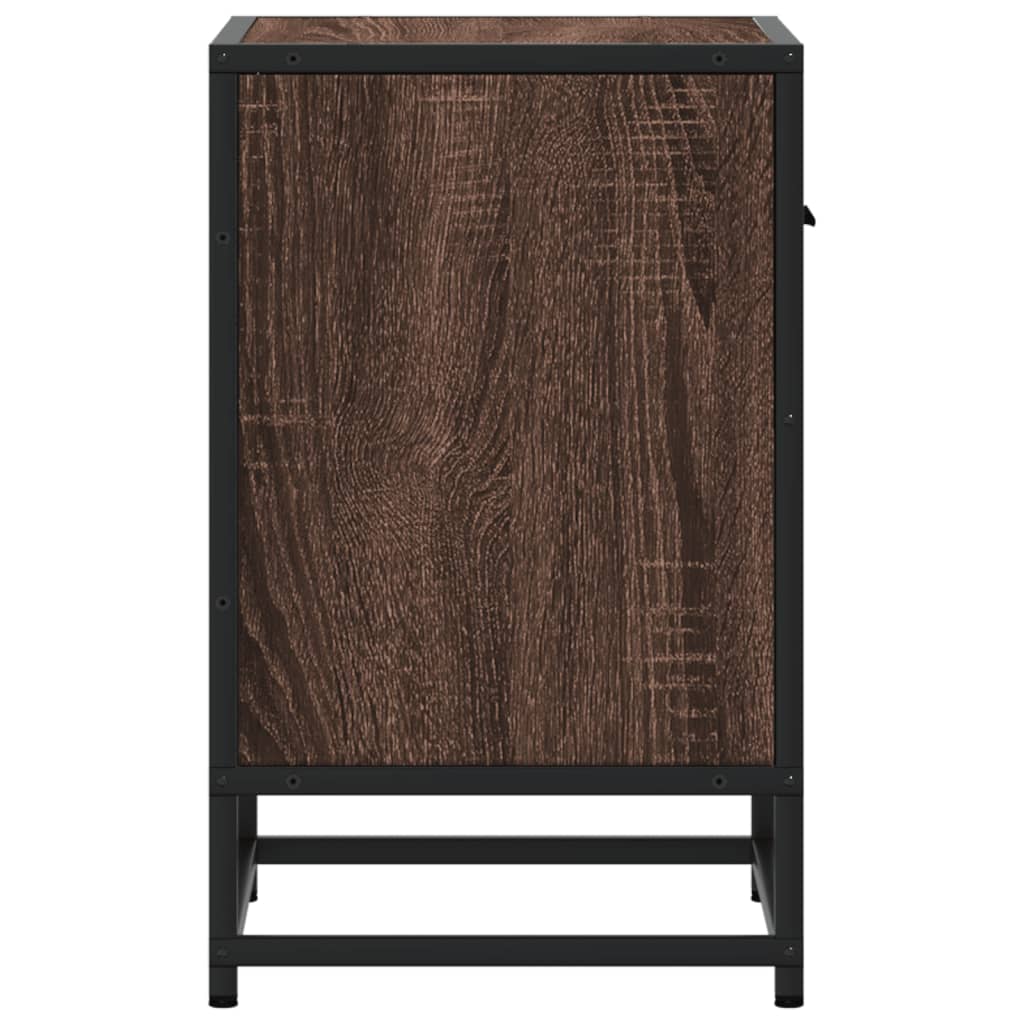 Bedside table 40x31x50 cm derived from brown oak wood