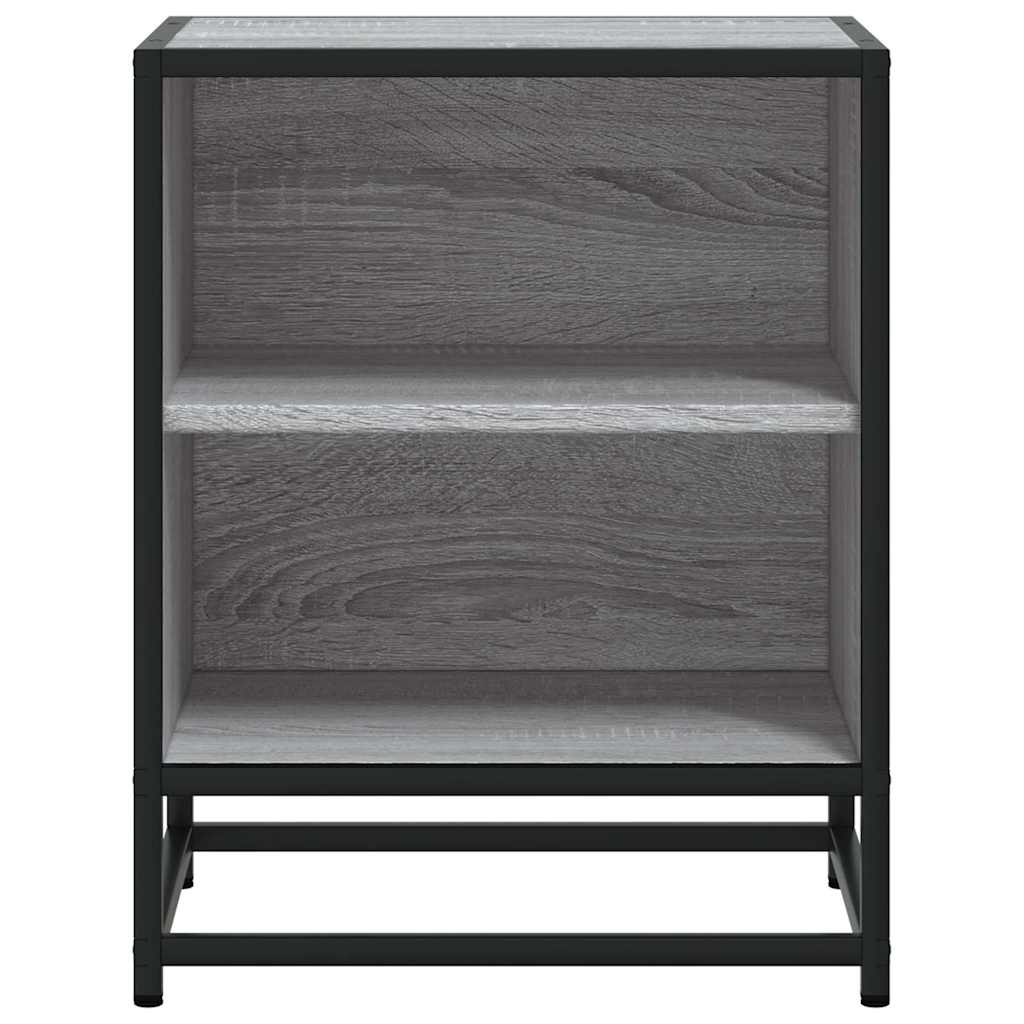 Mesas de cabeceira 2 pcs sonoma cinzento 40x31x50 cm madeira