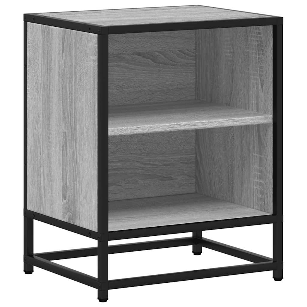 Mesas de cabeceira 2 pcs sonoma cinzento 40x31x50 cm madeira