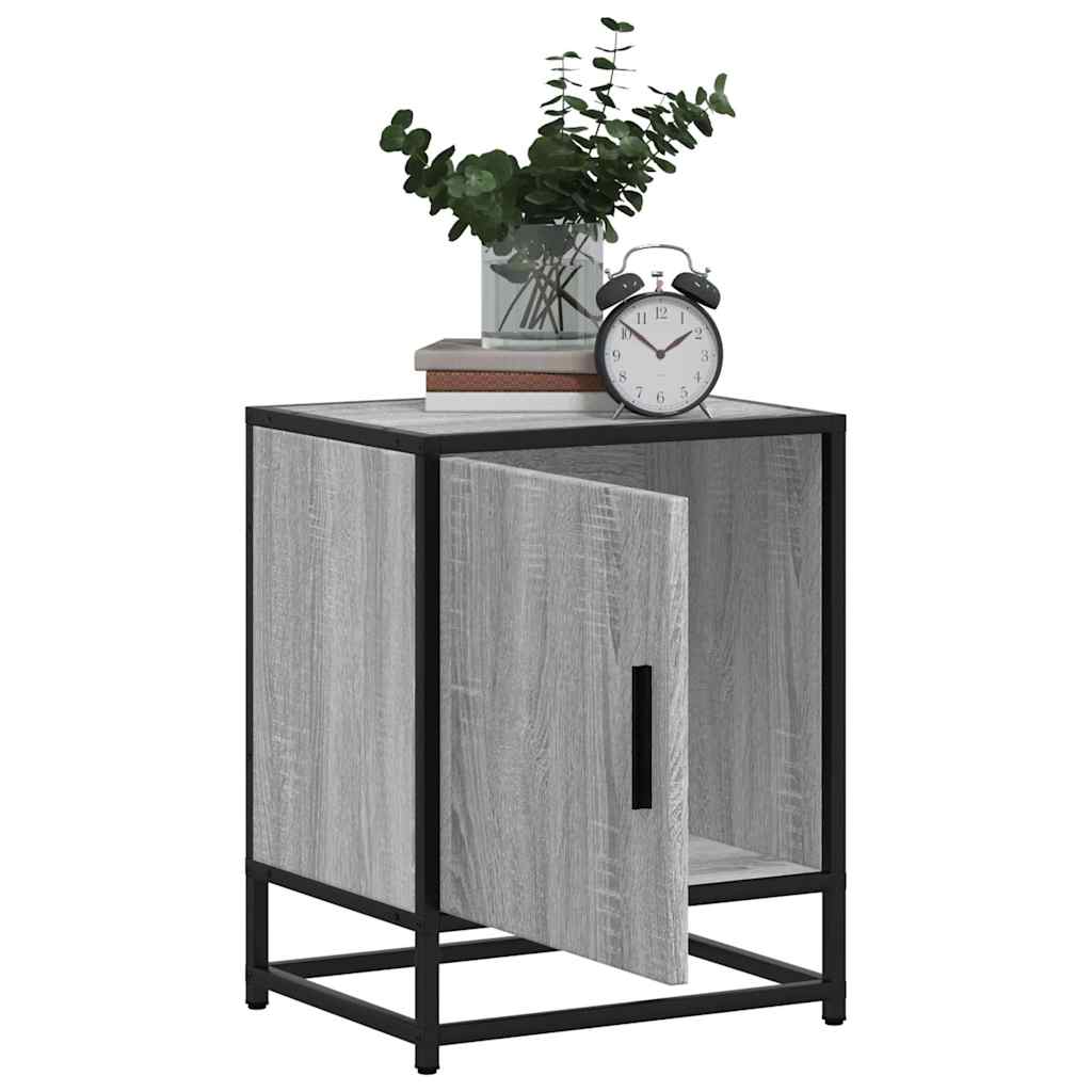 Mesas de cabeceira 2 pcs sonoma cinzento 40x31x50 cm madeira