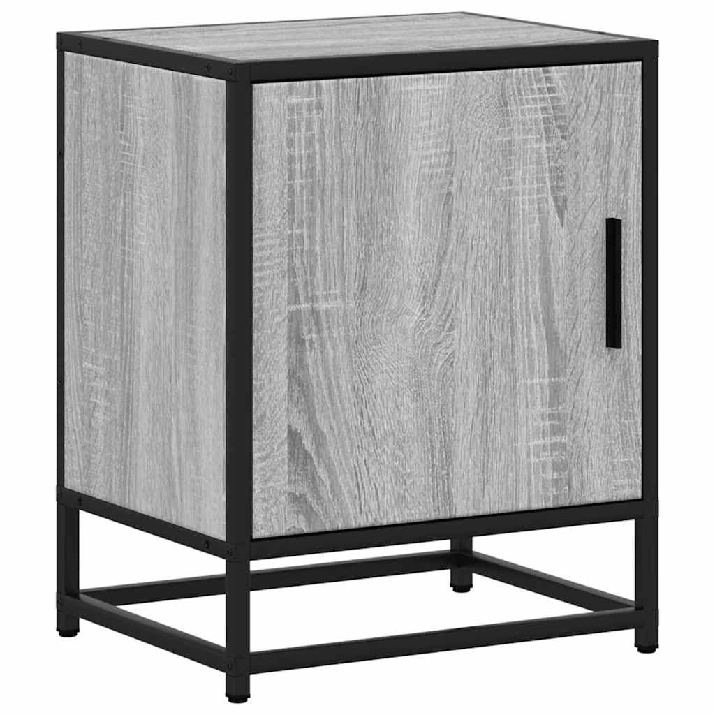 Mesas de cabeceira 2 pcs sonoma cinzento 40x31x50 cm madeira