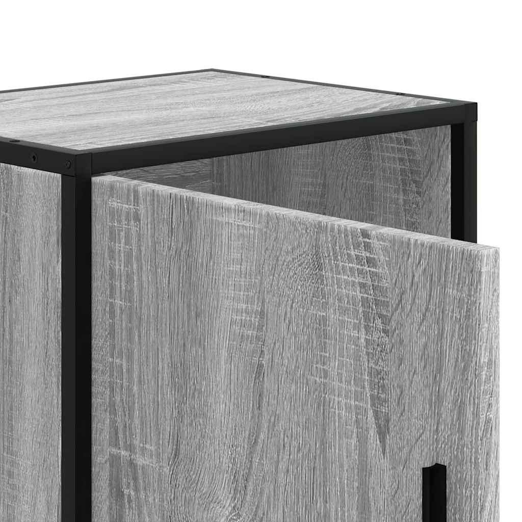 Mesas de cabeceira 2 pcs sonoma cinzento 40x31x50 cm madeira
